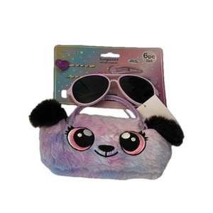 Puppy Sunglasses, Hard Case & Hair Pins Set – Purple Ombre – NWT